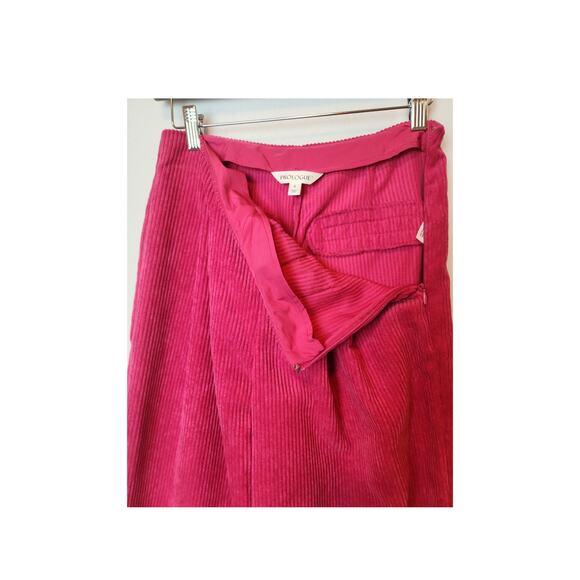Prologue Pink Corduroy Wide-Leg Pants Sz 4 Boho Hippie Barbiecore Style - Picture 6 of 6